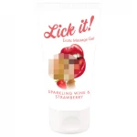 Lick it! - pezsgős-epres ízű 2in1 ehető síkosító (50 ml)