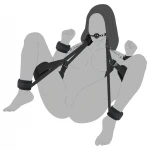 Lonely - BDSM bilincs szett (fekete)