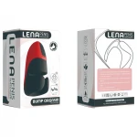 Lena - rezgő-szorító maszturbátor férfiaknak (piros)