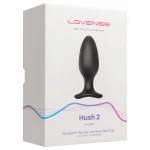 LOVENSE Hush 2 L - akkus kis anál vibrátor (57 mm, fekete)