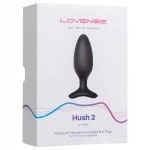Lovense Hush 2 M - fekete app-vezérelt anál vibrátor (45 mm)