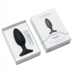 Lovense Hush 2 M - fekete app-vezérelt anál vibrátor (45 mm)