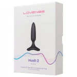 LOVENSE Hush 2 XS - akkus kis anál vibrátor (25 mm, fekete)