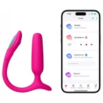 Lovense Lush Anal - app-vezérelt anál vibrátor, LED-es (pink)