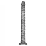 Lovetoy King Sized - extra nagy vibrátor - 40,5 cm (szürke)