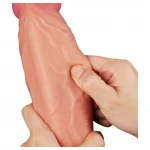 Lovetoy Nature Cock - testszínű kétrétegű élethű dildó (25 cm)