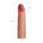 Lovetoy Pleasure X-tender - péniszköpeny - 19 cm (testszínű)
