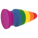 Lovetoy Prider - hosszú anál tágító plug (15 cm, szivárvány)
