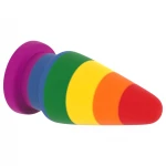 Lovetoy Prider - hosszú anál tágító plug (15 cm, szivárvány)