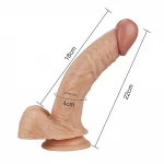 Lovetoy Real Extreme - testszínű élethű G-pont dildó (21 cm)