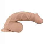 Lovetoy Real Extreme - testszínű tapadókorongos élethű dildó (23 cm)