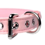 Master Series Golden Kitty - masnis nyakörv csengővel, fetish kiegészítő (pink)