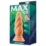 Max & Co Felix - csavaros anál plug - 15 cm (testszínű) 