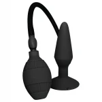 MenzStuff L - pumpálható anál plug (fekete, nagy)