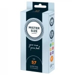 Mister Size - vékony óvszer testre szabott méretben (57 mm, 10 db)