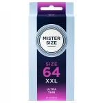 Mister Size - vékony óvszer, extra nagy méret (64 mm, 10 db)