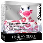 My Duckie Romance 2.0 - vízálló csikló vibrátor, csiklóizgató (fehér-pink)