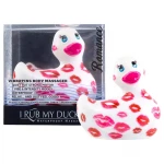 My Duckie Romance 2.0 - vízálló csikló vibrátor, csiklóizgató (fehér-pink)