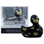 My Duckie Romance 2.0 - csikló vibrátor, csiklóizgató (fekete-arany)