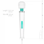 MyMagicWand - erős masszírozó vibrátor (fehér-türkiz)