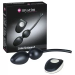 mystim Jane Untamed - vibrációs gésagolyó duó (fekete)