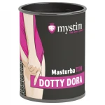 mystim MasturbaTIN Dotty Dora - pontozott maszturbátor férfiaknak (fehér)