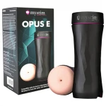 mystim Opus E Anus - elektrostimulációs műpopsi maszturbátor (natúr-fekete)