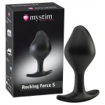 mystim Rocking Force S - elektro anál plug - kicsi (fekete)