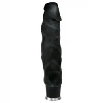 Nature Skin - fekete élethű vibrátor (22 cm)