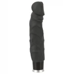 Nature Skin - fekete élethű vibrátor (22 cm)