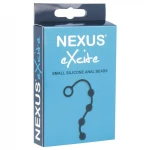 Nexus Excite - 4 gyöngyös anál dildó kezdőknek (fekete, kicsi)