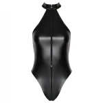 Noir - fényes nyakpántos body (fekete)