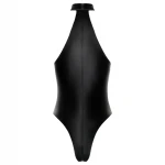 Noir - fényes nyakpántos body (fekete)