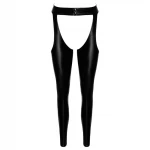 Noir - fényes harisnya - chaps (fekete)