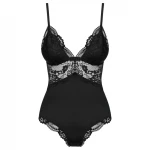 Obsessive 810-TED-1 - csipkés body (fekete)