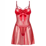 Obsessive Gifty - babydoll és tanga szett (piros)