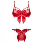 Obsessive Gifty - kétrészes szexi fehérnemű szett nőknek (piros)