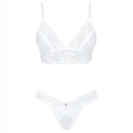 Obsessive Set Heavenlly - csipkés melltartó szett (fehér)