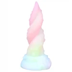 OgazR Kraken - csavart polipkar dildó - 18 cm (szivárvány)