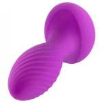 Oh My Gem - vibrációs anál plug kővel (lila)