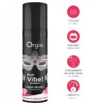 Orgie Dual Vibe - unisex folyékony vibrátor - Eper - Gin Tonic (15 ml)