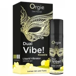 Orgie Dual Vibe - folyékony vibrátor Gin Tonic ízben (15 ml)