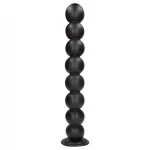 Ouch! Balls of Lust - óriás anál gyöngysor (fekete) - 55 cm