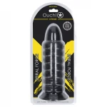 Ouch! Spiral Force - csavart anál plug (fekete) - 23,5 cm