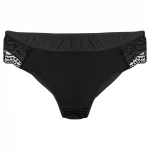 Pantyrebel - fekete high-leg bugyi + rádiós vibrátor (S-L)