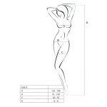 Passion BS014 - nyitott fehér necc overál fűzővel (S-L)
