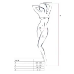 Passion BS014 - nyitott fehér necc overál fűzővel (S-L)