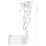 Passion BS027 - fehér szexi necc miniruha nőknek (S-L)