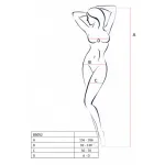 Passion BS052 - nyitott piros necc overál (S-L)