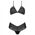 Passion Eco Kerria - csipke bikini szett (fekete)